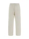Moncler Pants Wool Adjustable Waistband In White