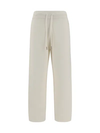Moncler Women Virgin Wool Pants In White