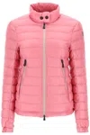 Moncler Logo-patch Padded-design Jacket In Pink