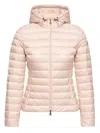 Moncler Igelhood Short Down Jacket In Rosa