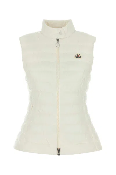Moncler Women White Nylon Igens Down Jacket