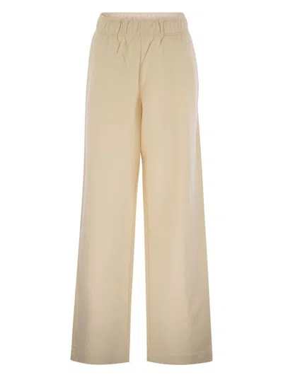 MONCLER WOMEN'S WIDE-LEG COTTON SPORT PANTS