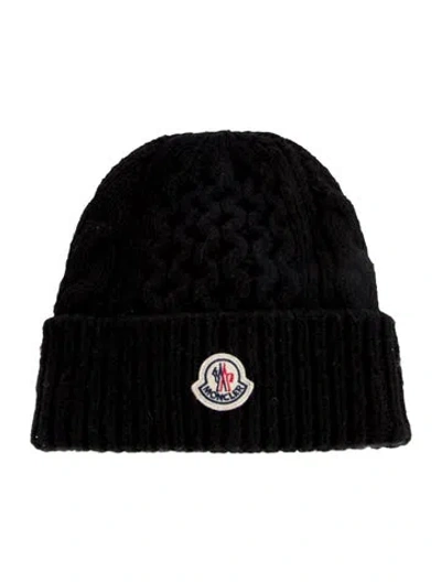 Pre-owned Moncler Women's Winter Beanie In Black