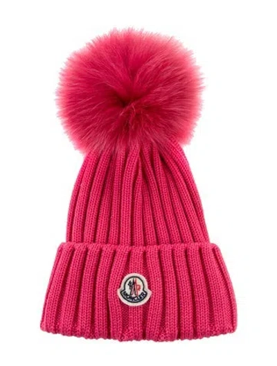 Pre-owned Moncler Women's Winter Beanie  W/tags In Pink