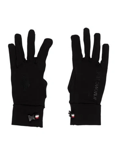 Pre-owned Moncler Women's Winter Gloves In Black