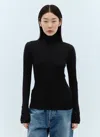 Moncler Wool And Cashmere Turtleneck Sweater In Black