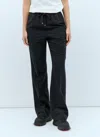 Moncler Women Wool-blend Drawstring Trackpants In Blue
