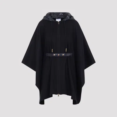 Moncler Women's Wool-blend Cape In Blue