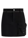 Moncler Genius X Willow Smith Belt-loop Skirt In Black