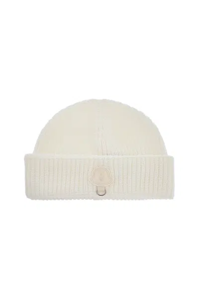 Moncler Women's X Willow Smith Wool Beanie Hat In White