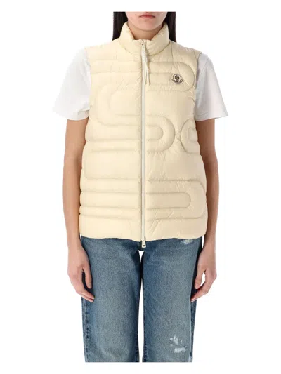 MONCLER WOMEN'S XIHU SNAKE-QUILTED DOWN GILET