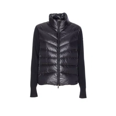 Moncler Women Zip Cardigan In Black