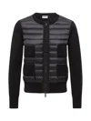 Moncler Kofta Padded Wool Zip-up Från In Black