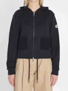 Moncler Logo Patch Zip-up Hoodie