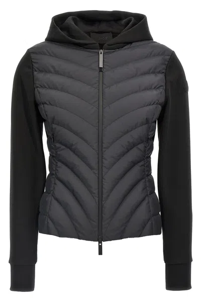 Moncler Women 'zip Up' Hoodie In Black