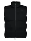 Moncler Women's Zip Up Quilted Vest In 999 Noir