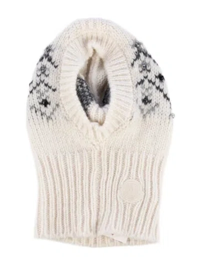 Pre-owned Moncler Womens' Alpaca Beanie In Neutral