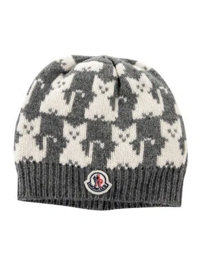Pre-owned Moncler Womens Beanie W/tags In Grey