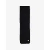 Moncler Wool And Cashmere Blend Scarf In Black