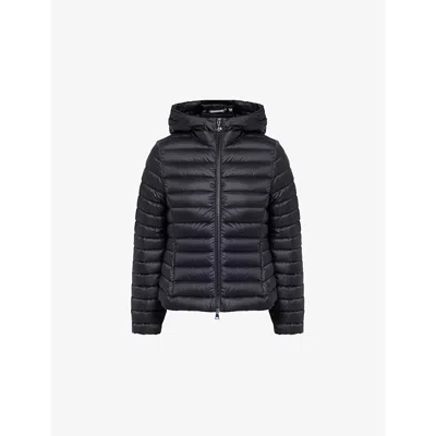 Moncler Womens  Ige Hooded Slim-fit Shell-down Jacket In Black
