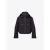 Moncler Womens Black Kibira Hooded Stretch-woven Jacket In Black
