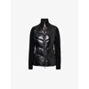Moncler Womens Black Gast Brand-patch Shell-down Jacket In Black