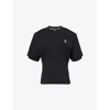 Moncler Patch With Logo T-shirt In Black