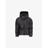 Moncler Womens Louviere Hooded Shell-down Jacket Black In Black