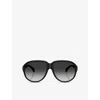 Moncler Unisex Sunglasses Me8001 Halcyonne In Black