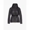 Moncler Womens Black Raie Quilted Hooded Shell-down Jacket In Black