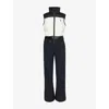 Moncler Down Ski Suit In Black White