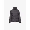 Moncler Womens Black Dourbe High-neck Shell-down Jacket In Black