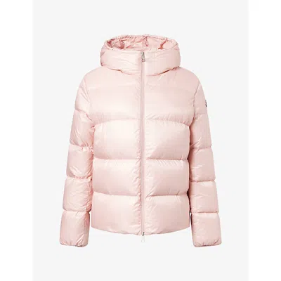 Moncler Womens Feligule Hooded Shell Jacket Medium Pink Xs