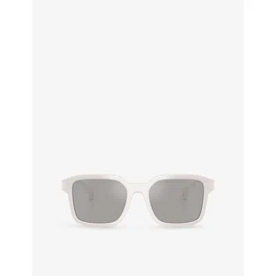Moncler Me6006 Quaderna Square-frame Acetate Sunglasses
