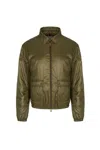 Moncler Lanset Shell Down Jacket In Green