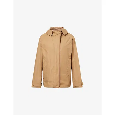 Moncler Womens Chocard 3-in-1 Canvas-down Jacket Brown