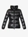 Moncler Douro Funnel-neck Shell-down Jacket In Black