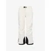 Moncler Womens White Padded Straight-leg Stretch-woven Ski Trousers In Neutral