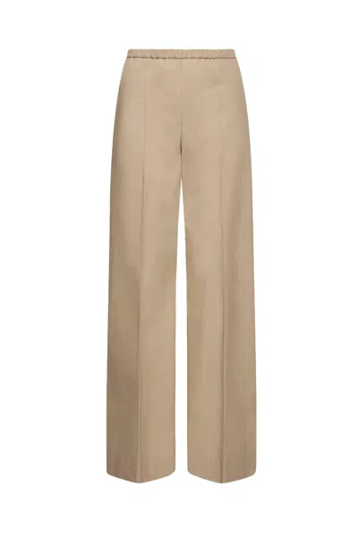 Moncler Womens Open Cuff Trousers In Gray