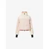 Moncler Womens Pink Stennes Padded Bomber Nylon-down Jacket