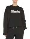 Moncler Cotton Crew-neck Sweatshirt In Black