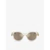 Moncler Unisex Sunglass Me6003 Rondosa In White