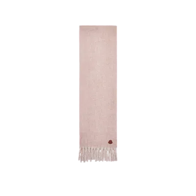 Moncler Écharpe En Laine Et Alpaga, Femme, Rose, Taille: Uni In Pink