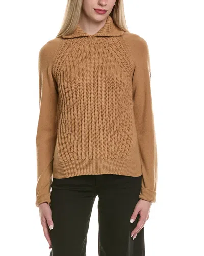 Moncler Wool & Alpaca-blend Sweater In Brown