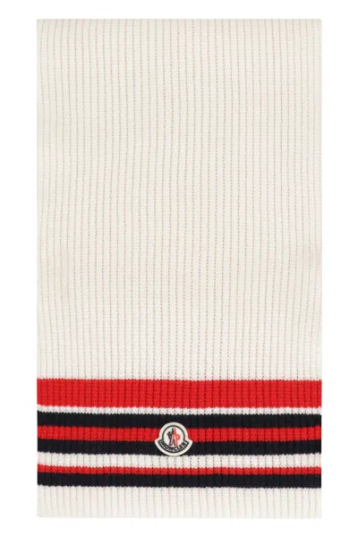 MONCLER MONCLER WOOL AND CASHEMRE SCARF