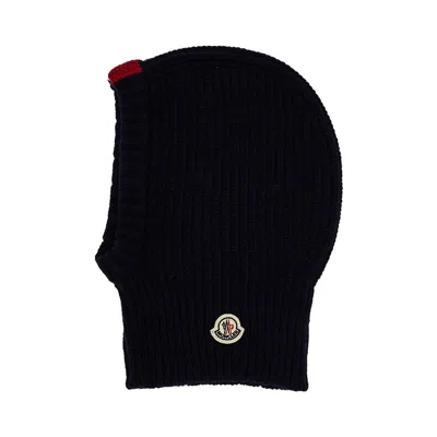 Moncler Wool And Cashmere Balaclava - Kids In Blue