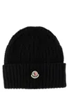 Moncler Women Beanie Wool And Cashmere Hat In Black