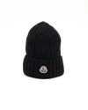 Moncler Wool & Cashmere Beanie In Black