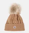 MONCLER WOOL AND CASHMERE BEANIE