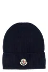 Moncler Blue Wool And Cashmere Knit Beanie In Blue